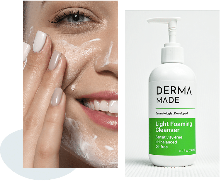 Women appling product and the product image attached