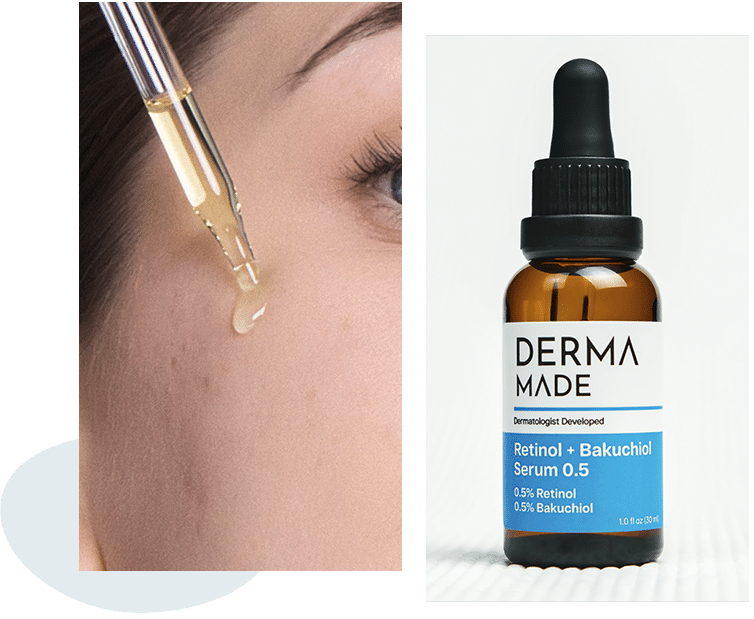 Women appling product and the product image attached