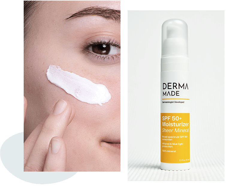 Women appling product and the product image attached