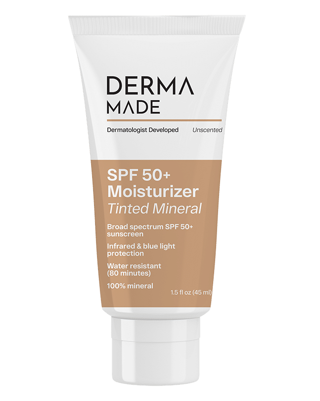 Finish with  SPF 50 Moisturizer Tinted product