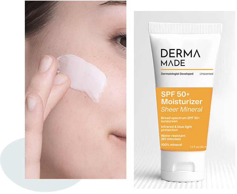 Women appling product and the product image attached
