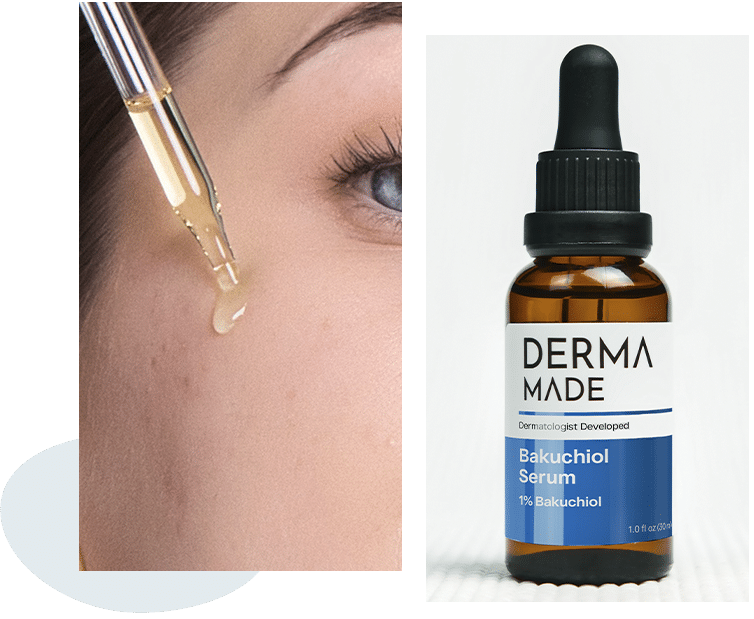 Women appling product and the product image attached